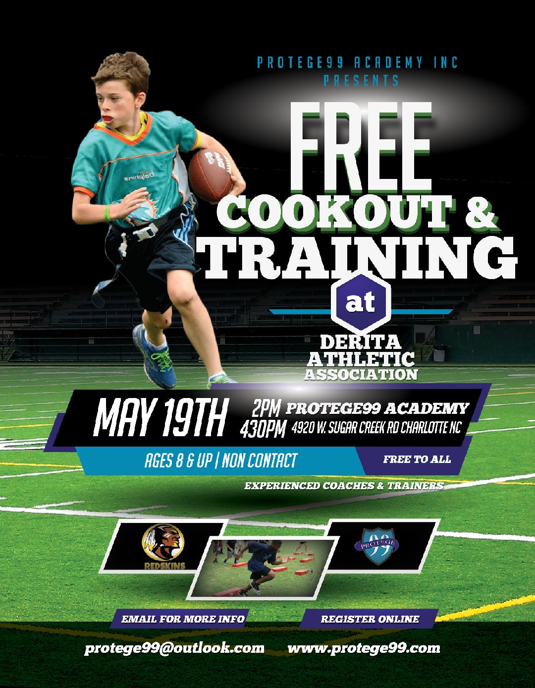 Protege99 Free Cookout & Training Flyer